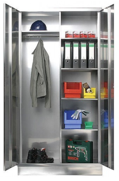 Image de Armoire en acier inox 1950 x 1000 x 400 mm