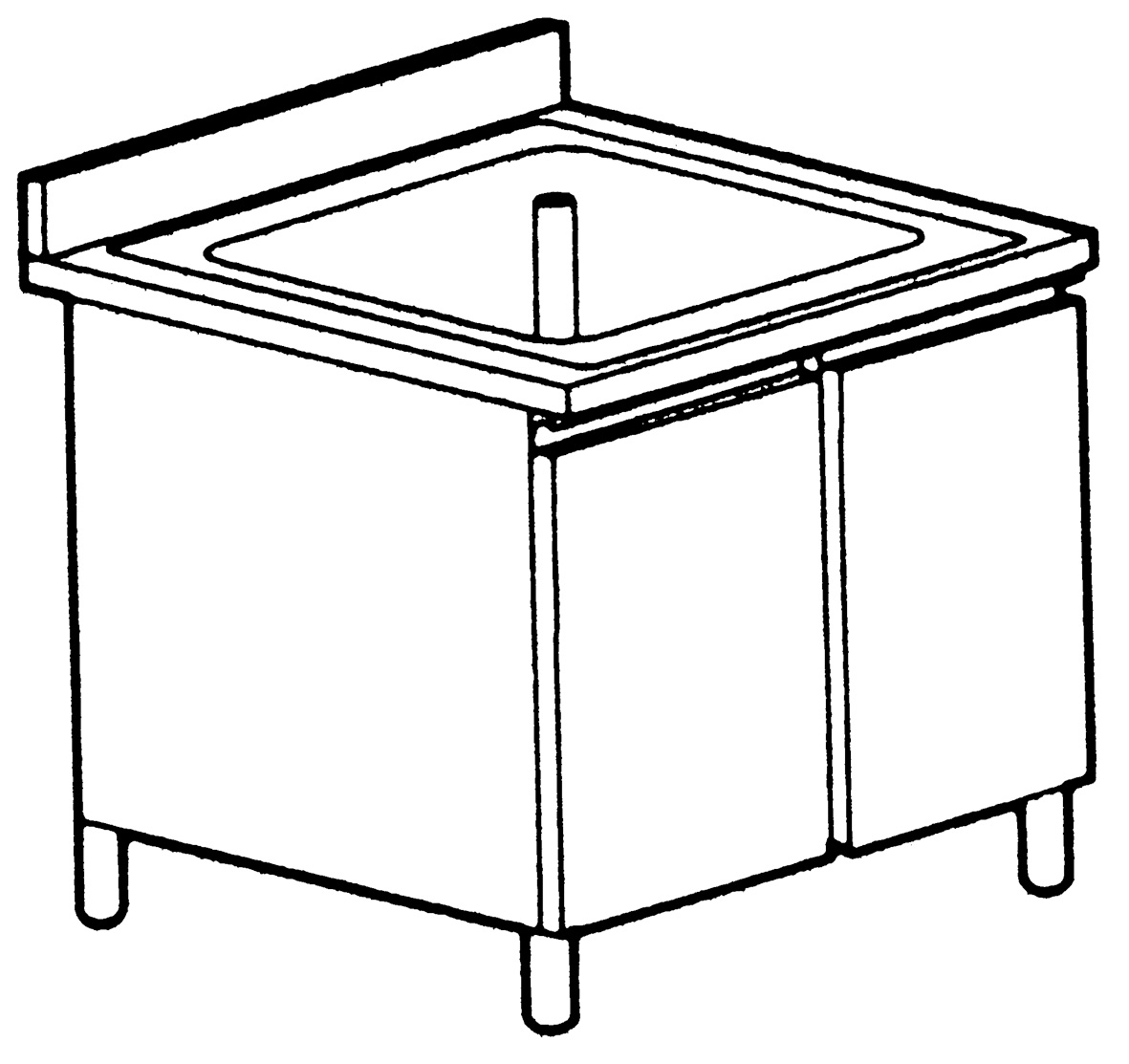 Images de la catégorie Plonges armoires en inox